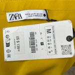 ZARA NEW Womens Yellow Ruched Strapless Bandeau Midi Bodycon Tank Tube Dress M Photo 2