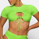 SKIMS  Swim Ruched T-Shirt Photo 0