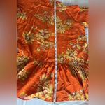 Free People  Womens Crazy Daisy Dress Size Medium Orange Yellow Long Sleeve Photo 8