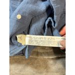 ZARA Women Size XS Dusty Blue Romper Tie Front 100% Cotton Lightweight Photo 3