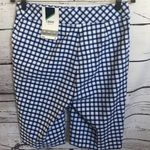 IZOD NWT‎  GOLF ladies blue plaid women’s shorts Photo 1