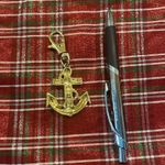 St. John Vintage  gold nautical key ring with chain Photo 4
