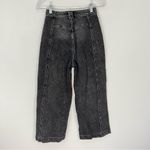 Free People  We The Free CRVY Berlin Wide Leg Jeans Black Wash Out Size 25 Photo 7