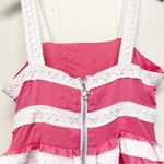 BARBIE x UNIQUE VINTAGE Pink White Retro 60th Anniversary Sun Dress Large 8/10 Photo 9