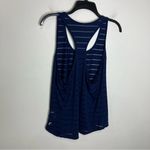 Zyia  active Havana tank top semi sheer navy blue womens size XL athletic running Photo 7