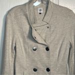 CAbi  Carlie Double Breasted Jacket Sz S Oatmeal Beige Snap Front Photo 4