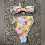 Beach Riot Sophie top and Highway bottom in Wakiki Wave Sz S No Straps Photo 4
