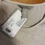 H&M Ivory Scrunch Tank Top Photo 2