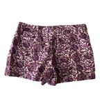 Loft  linen cotton paisley printed flat front chino shorts sz 4 Photo 3