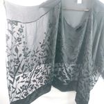 Robbie Bee  6 S Silk Sheer Floral Poncho Photo 3