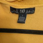 80 park mustard yellow cardigan size large Photo 3