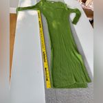 A New Day  Light Green Ribbed V Neck Long Sleeve Column Knit Dress Size Large Photo 10