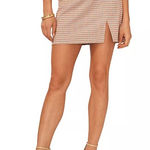 1. State ‎ Women's Size 6 Nwt Plaid A-Line Mini Skirt with Side Slit Photo 0