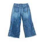 Current/Elliott The Cropped Hampden Trouser in Blue Ocean raw hem Sz 25 Photo 3