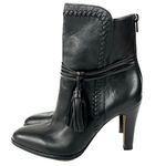 Coach Jessie Black Silky Nappa Leather Boots - Size 9 Photo 1