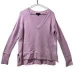 J.Crew Merino V-Neck Tunic Long Sleeve Sweater Lilac XS Light Weight Photo 0