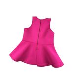Monteau  Pink Peplum Top Women's Large Polyester & Spandex Barbie Legally Blonde Photo 2