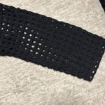 Jessica London XL 14/16 black cardigan swim cover sweater wide knit 3/4 sleeve  Photo 2