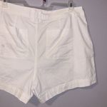 A New Day Stretch White High Rise Khaki Shorts Photo 6