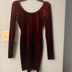 Garage Velvet Long Sleeve Dress Photo 3