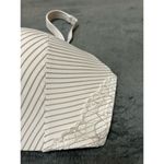 Cacique  Simply Wire Free T-shirt Bra, cream with gold stripes and lace, 42DD Photo 14