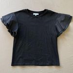 Olivaceous Ruffle Sleeve Top Photo 0