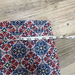 Max Studio NWT  pleated wide leg pants cropped paisley navy blue ornage size XL Photo 8