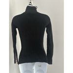 Unif Women's  Black Ribbed Turtleneck, Sz: Small (b19) Photo 2