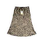 KOURT Animal Print MIDI Satin Skirt Sz M NEW New with tags Brown Size M Photo 2
