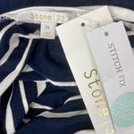 Stitch Fix Stone 33  Blue White Striped Sleeveless Avery Knit Shift Dress NEW XL Photo 2