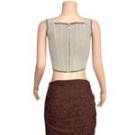With Jean WITH JÉAN June Corset Top, Grey, Small Photo 6