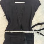 Wilfred Aritzia  Free Jessa True Black Maxi Wrap Dress Size S NWT Photo 7