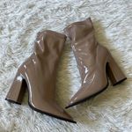 Princess Polly Women’s Valencia Taupe Crinkle Heeled boots size 8 Photo 6