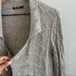 Nic+Zoe Champagne Open Front Knit Cardigan Boho Neutral Small Photo 3