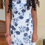Lush Clothing Blue And White Floral Dress Photo 0