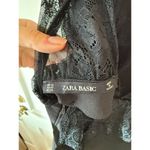 ZARA Black Deep V Lace Jumpsuit Photo 3