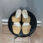 Anne Klein Tan Bunny Textured Slides Size 8 EUC Photo 4