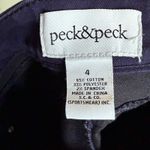 Peck & Peck Peck &‎ Peck Womens Jeans Sz 4 Navy Blue Stretch Denim Photo 4