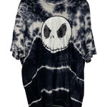 Disney Nightmare Before Christmas Jack Skeleton Black Tie Dye Tee Shirt XL Photo 0