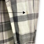 American Eagle  | Small | Oversized Soft Lavender Plaid Long-Sleeve Flannel Shirt Photo 7