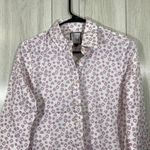 The Shirt Rochelle Behrens Button Down Blouse size S Small White Photo 2