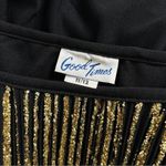 GOOD TIMES Vintage Party Dress Womens Size 8 Glitter Special Occasion Cocktail Black Photo 10