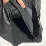 Chico's Faux Leather Quilted Pencil Skirt In Black Size Medium (10) Photo 5