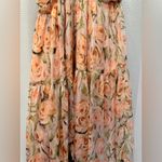ASTR The Label Coral Floral Fritillaria Maxi Dress SZ Small Boho Wedding Guest Photo 6