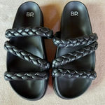 BP Black Keaton Braided Slide Sandal Size 6.5 Photo 7