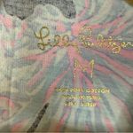 Lilly Pulitzer Luella Tropical Resortwear Dress in Deep Sea Navy Shells Bells M Photo 2