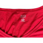 a.n.a . Maternity Ruched Red Long Sleeve Jersey Top 1X Casual V-neck Tee Photo 1