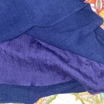 Entro  medium women’s shirt sleeve blue v neck floral embroidered baby doll dress Photo 9