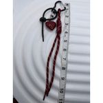 Heart Rope Keychain Red Paracord with Carabiner Clip Streetwear Style Photo 2