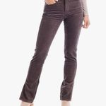 Mud Pie  size XS brown Felix corduroy jeans side slit hem classic cut zipper close Photo 0